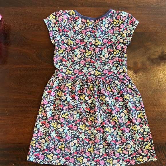Girls set of 2 Carters turquoise heart print and navy floral dresses 5T - Picture 5 of 5